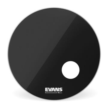 Comprar Pele Resposta Para Bumbo 24 pol Evans EQ3 Resonant Black BD24RB - 1