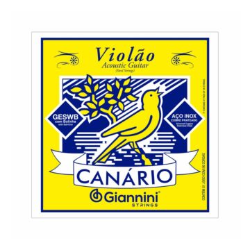 Encordoamento Giannini P/violão Canário Aço C/bolinha Geswb 1
