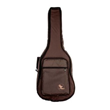 Capa P/ Violão Folk Extra Bolso Cargo - Nylon 600 - Marrom Bkr 1 1