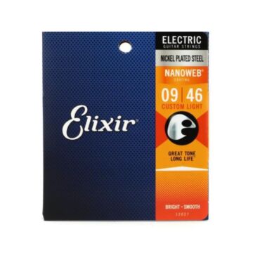 Cordas 009 Custom Light Guitarra Nanoweb Elixir 1