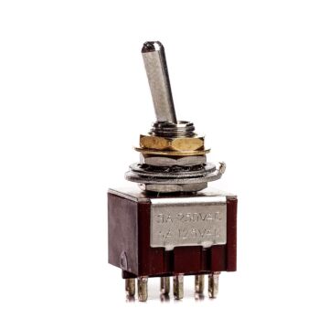 Comprar Chave Seletora Mini 2 Posições Toogle Dourada Spirit M205-GD - 1