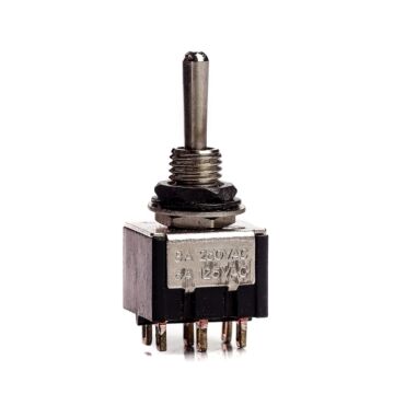 Comprar Chave Seletora Mini 2 Posições Toogle Preta Spirit M203-BK - 1