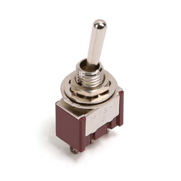 Comprar Chave Seletora Mini 2 Posições Toogle Dourada Spirit M105-GD - 1