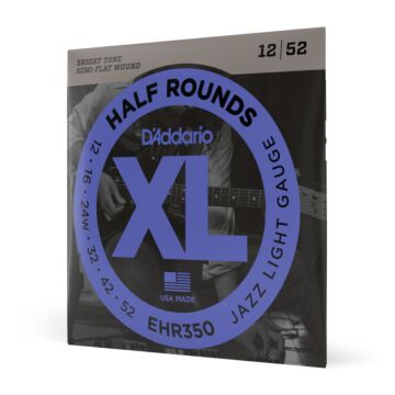 Comprar Encordoamento Guitarra 12-52 D Addario Half Rounds EHR350 - 1