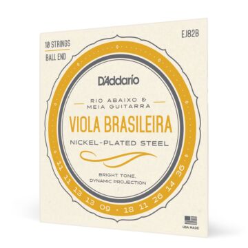 Comprar Encordoamento Viola Brasileira D Addario Nickel-Plated EJ82B - 1 Comprar Encordoamento Viola Brasileira D Addario Nickel-Plated EJ82B - 1