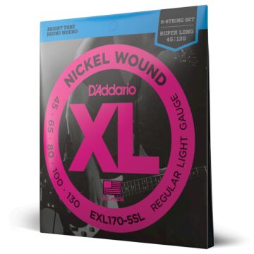 Comprar Encordoamento Baixo 5C 45-130 D Addario XL Nickel EXL170-5SL - 1