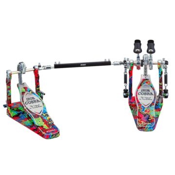 Comprar Pedal Duplo Edição Limitada 50 Anos Psychedelic Rainbow Tama Iron Cobra 900 Rolling Glide 50th Anniversary HP900RWMPR - 1 Comprar Pedal Duplo Edição Limitada 50 Anos Psychedelic Rainbow Tama Iron Cobra 900 Rolling Glide 50th Anniversary HP900RWMPR - 1