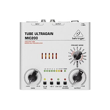 Comprar Pré Amplificador Behringer Mic200 Valvulado com 16 Presets para Microfone - 1 Comprar Pré Amplificador Behringer Mic200 Valvulado com 16 Presets para Microfone - 1
