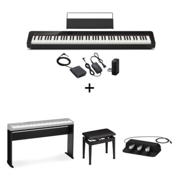 Comprar Casio PX-S5000 Privia Piano Digital -Instrumento + suporte + pedal triplo + banqueta CB30 - 1 Comprar Casio PX-S5000 Privia Piano Digital -Instrumento + suporte + pedal triplo + banqueta CB30 - 1