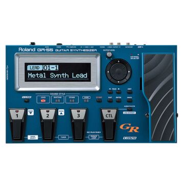 Roland gr-55gk + gk3 pedaleira sintetizador Sintetizador para guitarra com sons de piano, flauta, cordas e vários outros instrumentos na guitarra. Captador GK-3 incluso-roland gr-55gk + gk3 pedaleira sintetizador ID-890