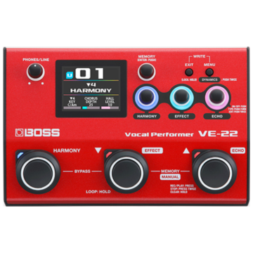Comprar BOSS VE-22 – Pedal Vocal com Efeitos Profissionais, Harmonias e Interface USB - 1