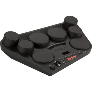 Yamaha DD-75 Bateria Nova bateria eletrônica portátil, com 8 pads sensitivos, um pedal virtual de bumbo e um pedal virtual de chimbal. 570 sons, 75 kits pré configurados de bateria, 10 users kit e 105 músicas de acompanhamento. Modo “hands percussion” per