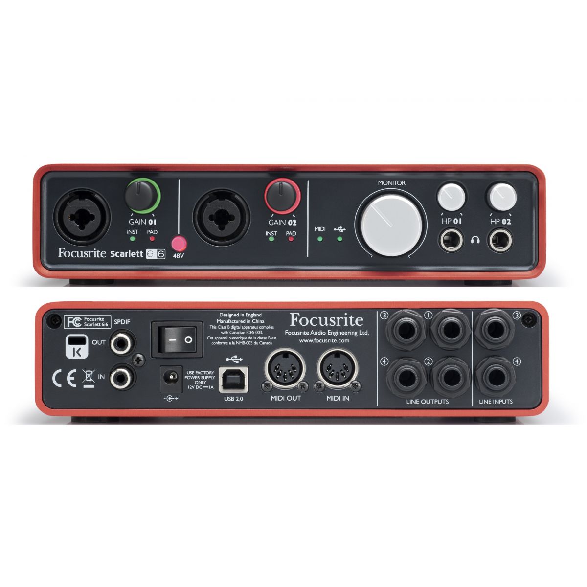 【値下歓迎】Focusrite Scarlett 6i6 focusrite_scarlett_6i6_interfa