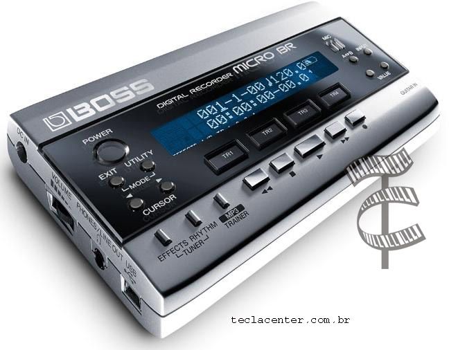 BOSS MICRO BR デジタルレコーダー Gravador Roland Boss Micro-BR - Cinza - Compacto e Versátil