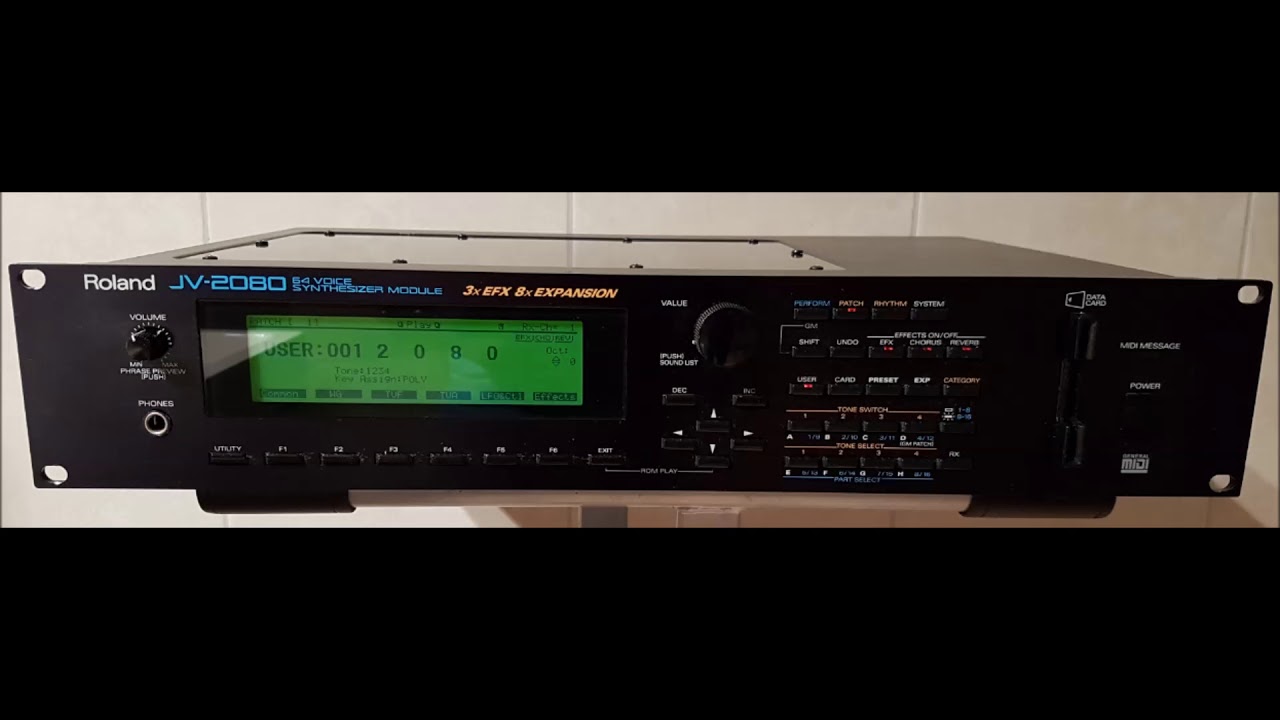Módulo de sons Roland JV-2080: qualidade e versatilidade