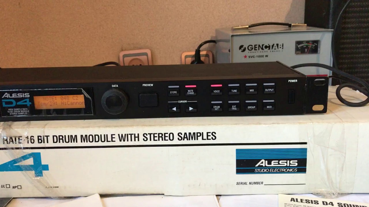 Alesis D4 Digital Drum Module - 500+ Sons, 12 Entradas Alesis D4 Digital Drum Module - 500+ Sons, 12 Entradas