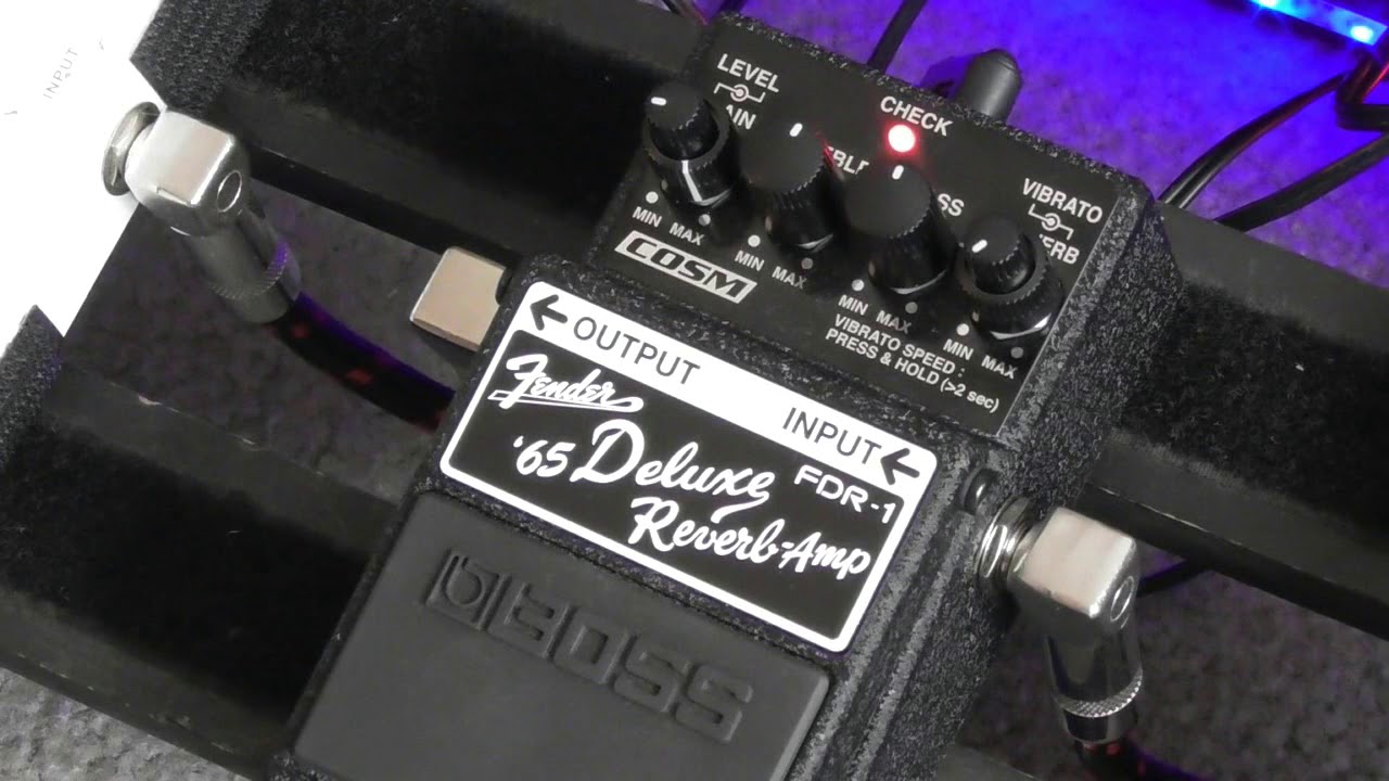 Roland Boss FDR-1 Fender Deluxe Pedal - Authentic Vintage Tone - Preto