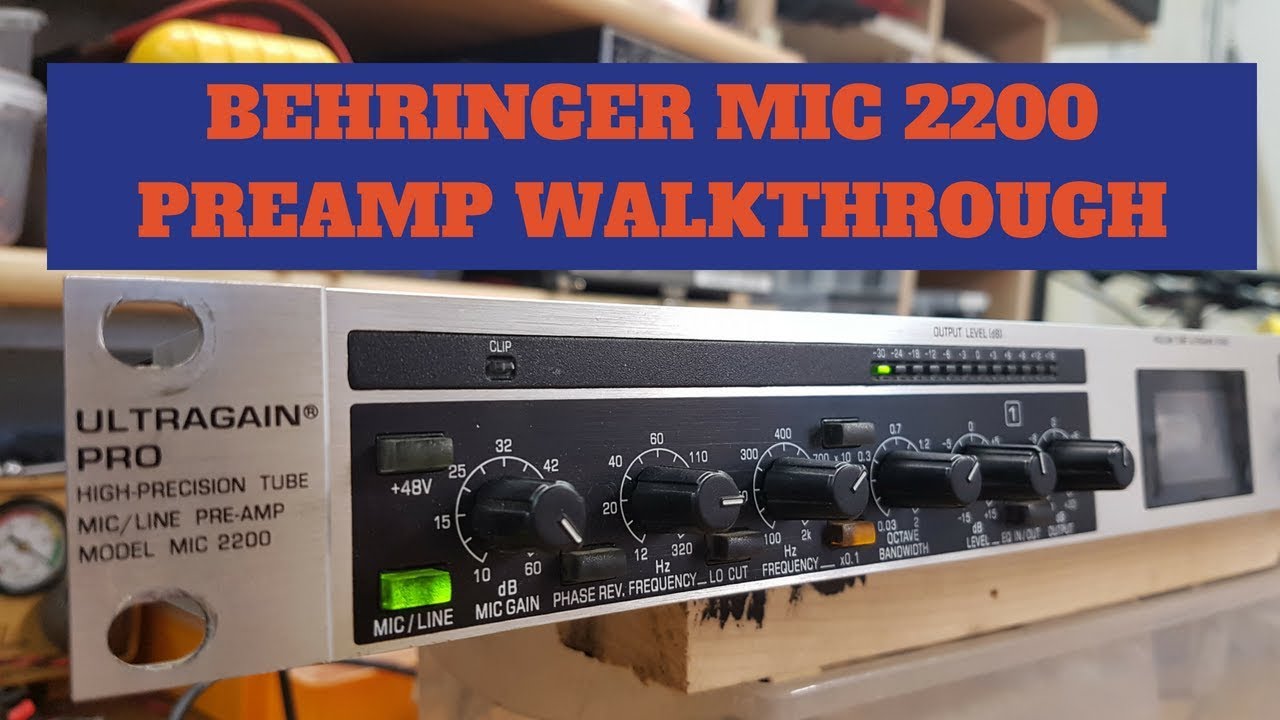 Behringer Ultragain Pro Mic2200 - Pré-amplificador de Microfone