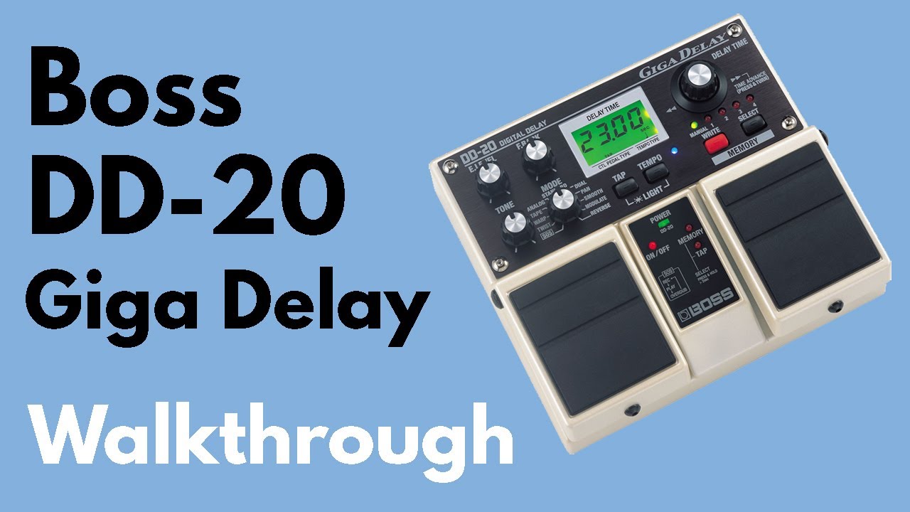 Roland Boss DD-20 Giga Delay Pedal - High-Quality Delay Effects