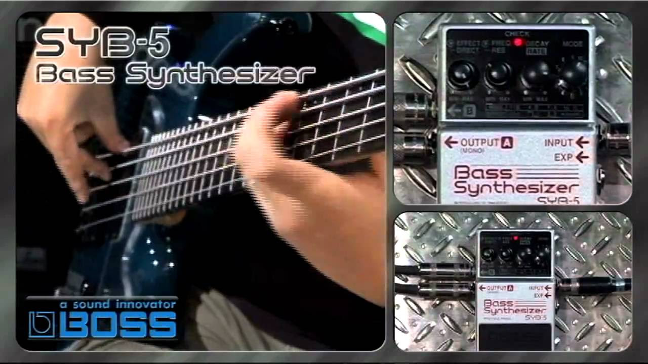 Roland Boss SYB-5 Pedal de Efeitos de Sintetizador de Baixo