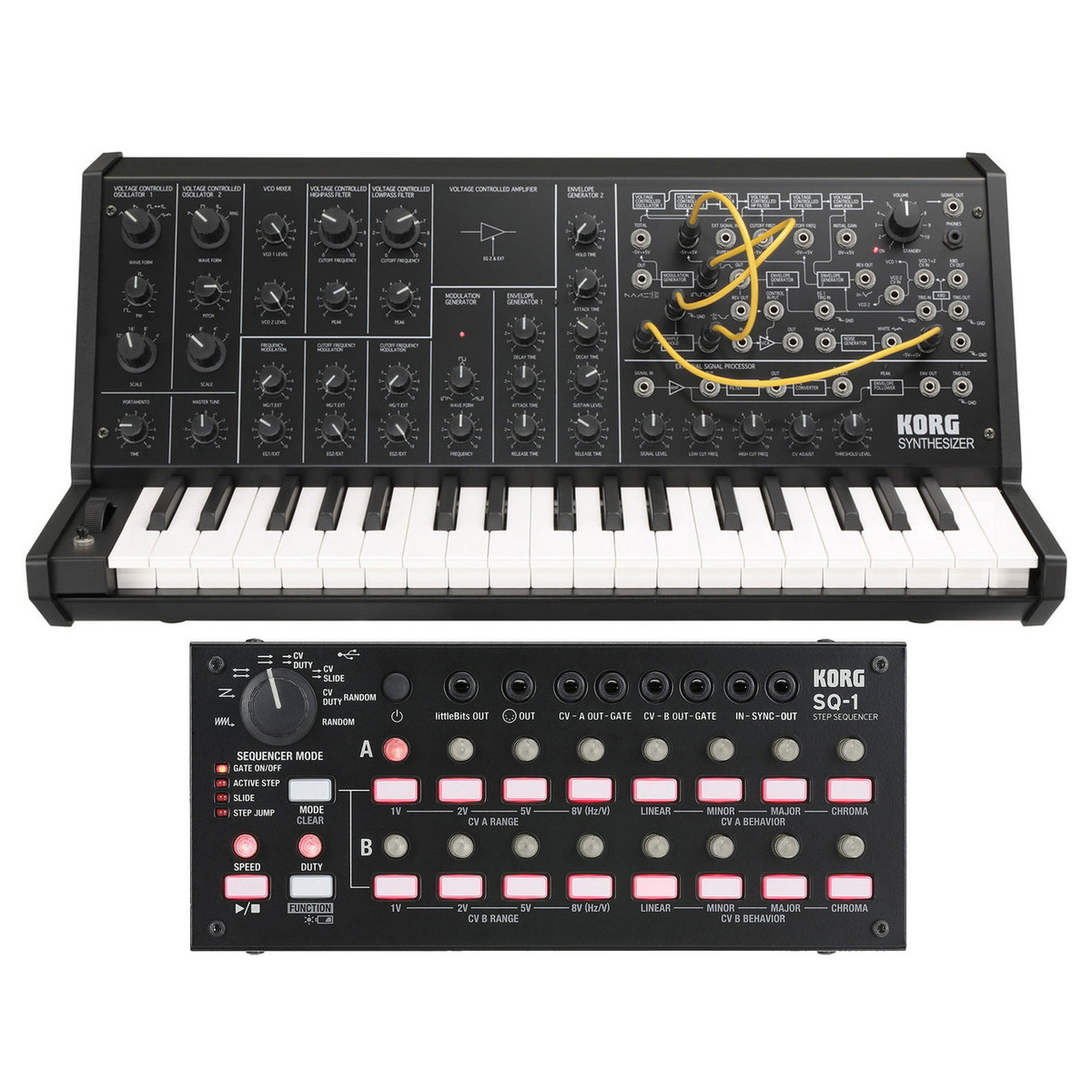Korg MS-20 Mini + SQ-1: Módulo Sequenciador Analógico