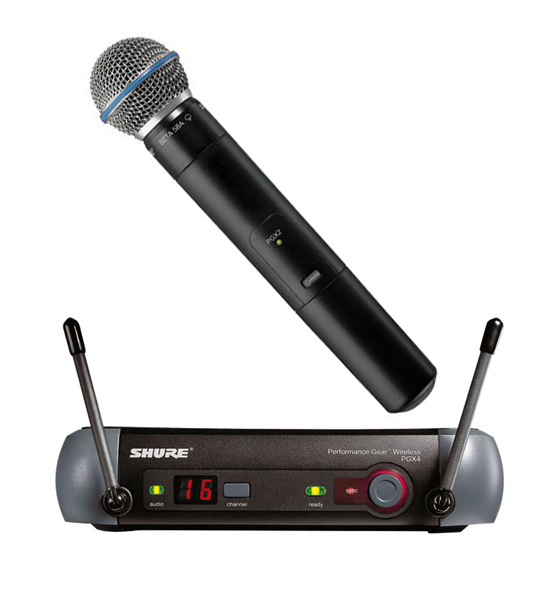 Microfone sem fio Shure PGX24/Beta58 - Qualidade de som excepcional