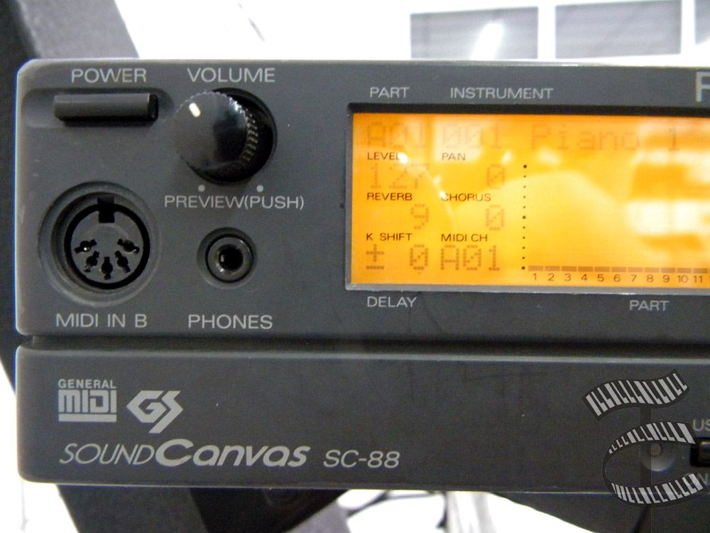 Módulo de som Roland SC-88 Sound Canvas - Qualidade de som excepcional