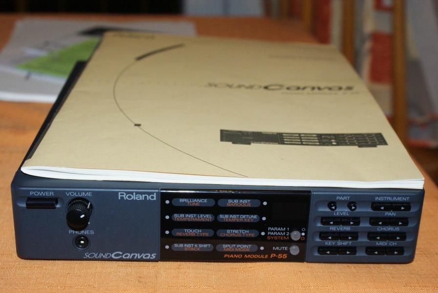 Roland SOUND Canvas P-55 ピアノ 音源モジュール Módulo de sons Roland Sound Canvas P-55 - Qualidade Profissional