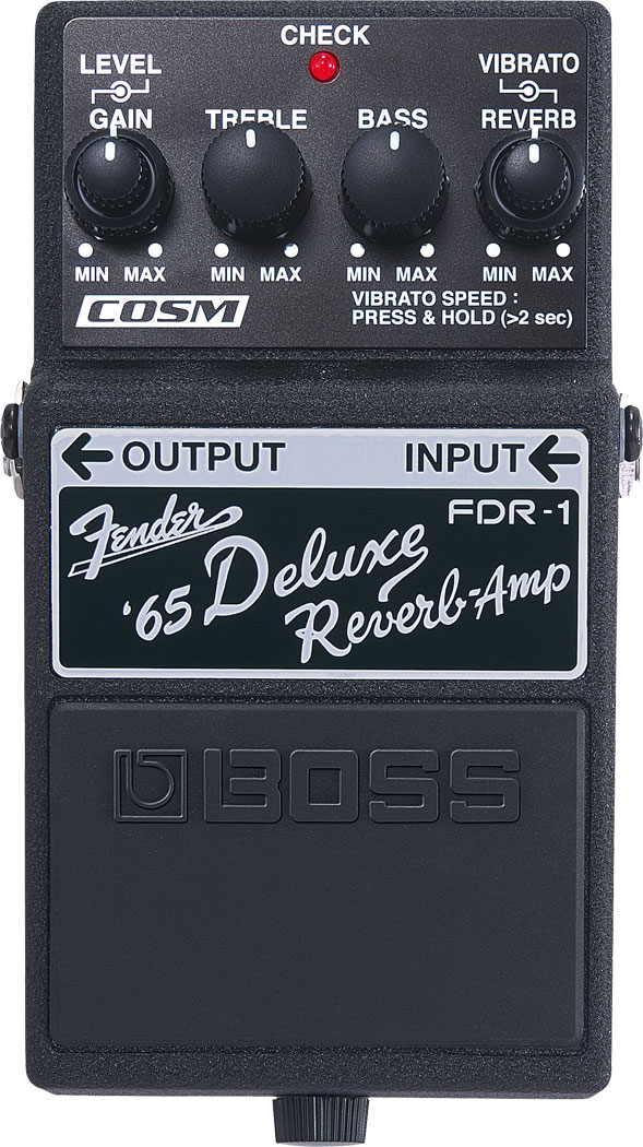 BOSS FDR-1 Deluxe Reverb エフェクター Roland Boss FDR-1 Fender Deluxe Pedal - Authentic Vintage Tone - Preto