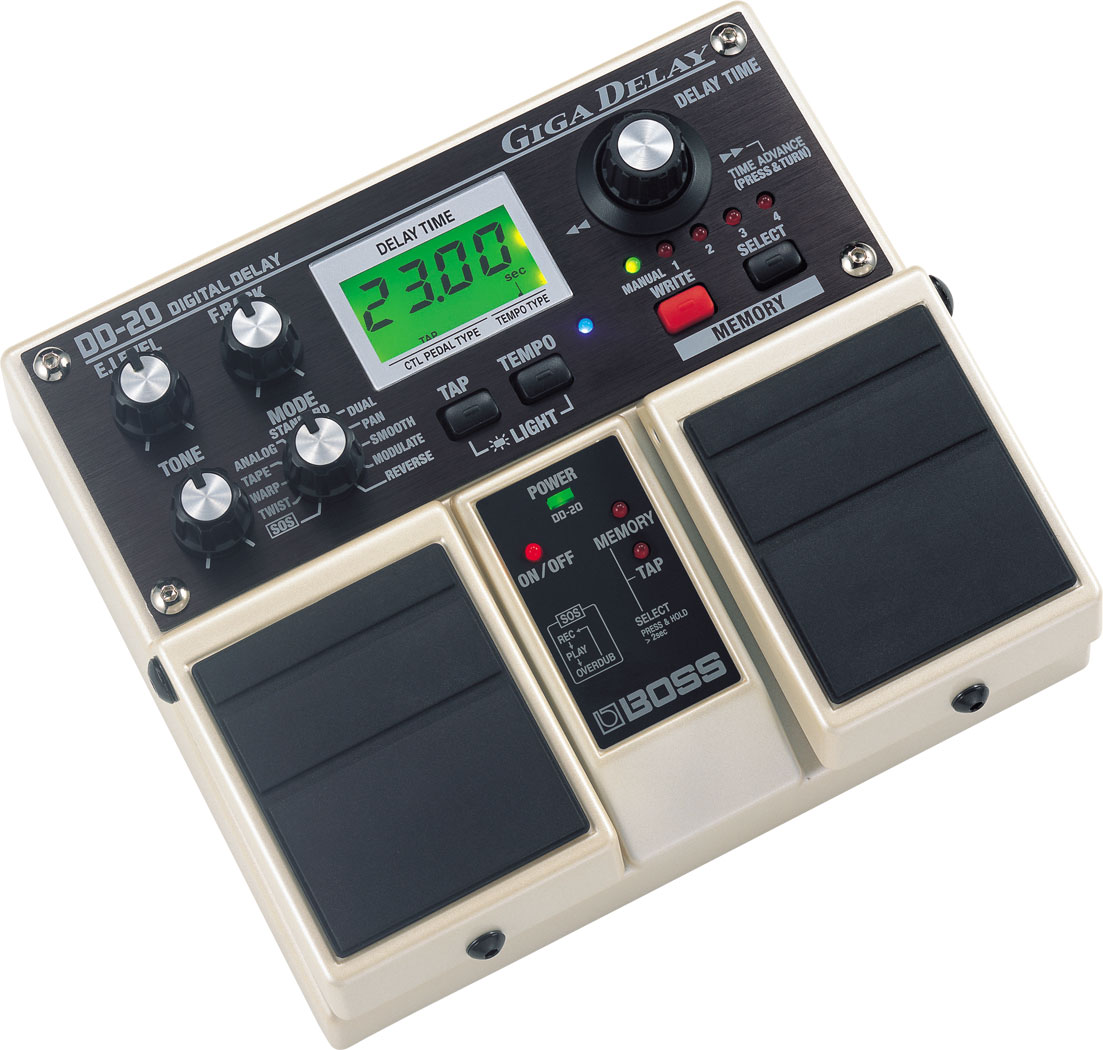 ギター BOSS DD-20 GIGA DELAY Roland Boss DD-20 Giga Delay Pedal - High-Quality Delay Effects