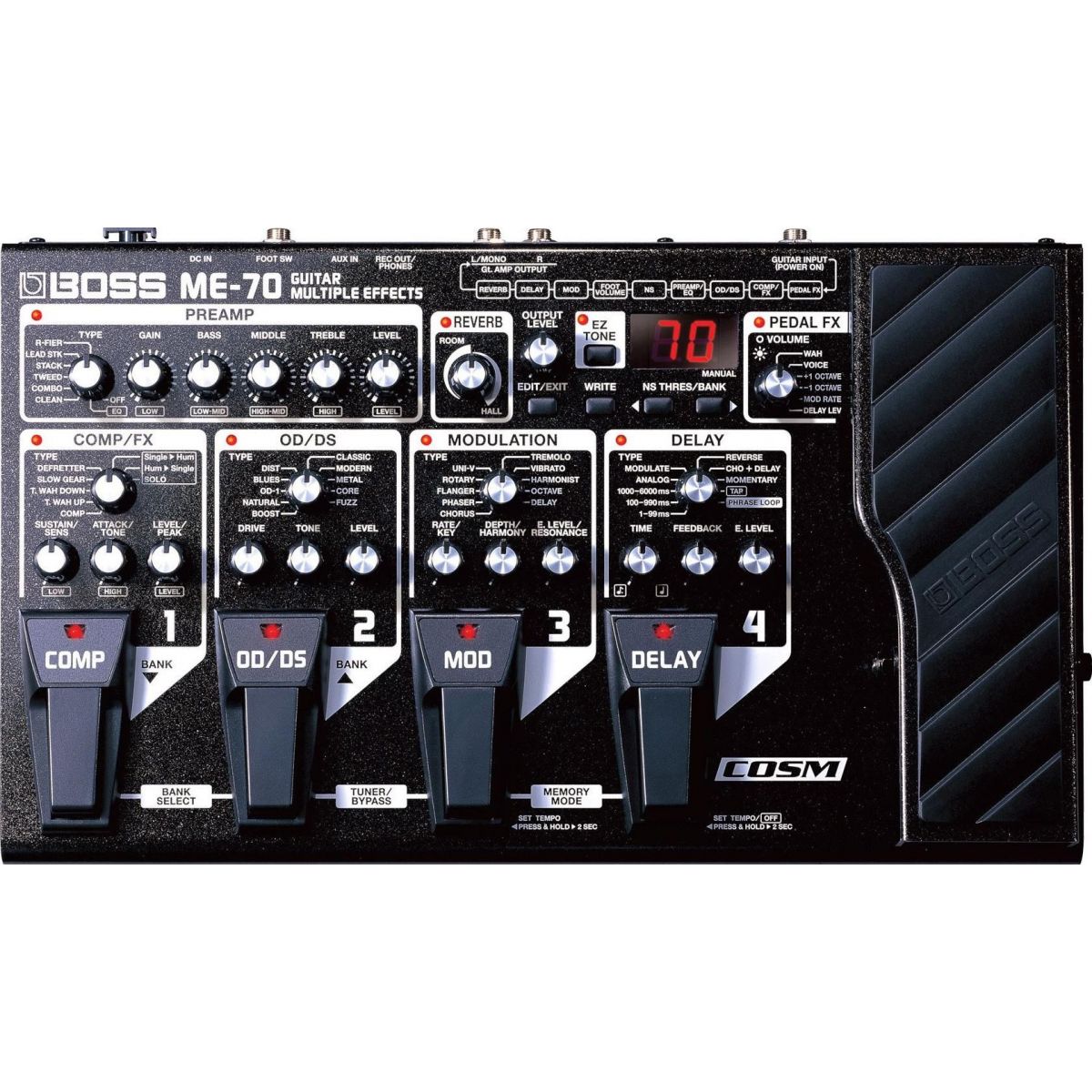 Pedaleira Roland Boss ME-70 - A melhor opção para efeitos de