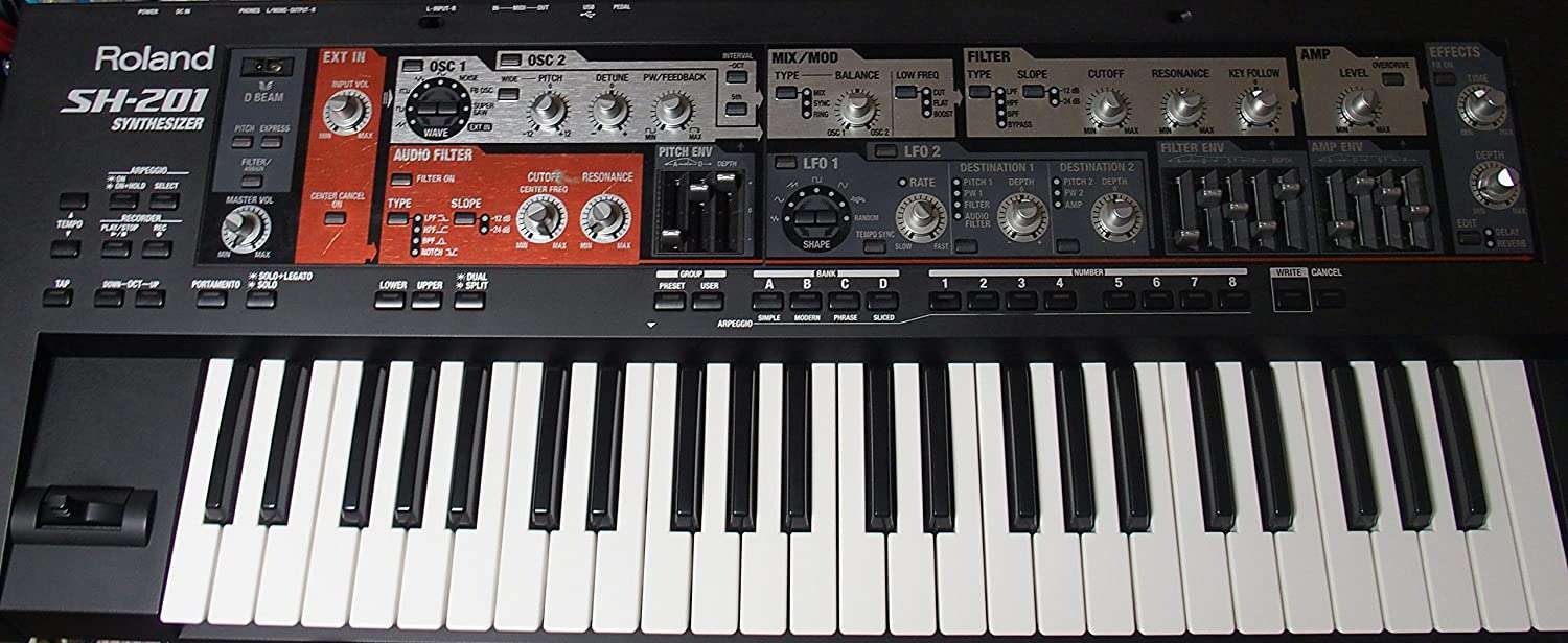 Roland SH-201 Teclado Sintetizador - Usado