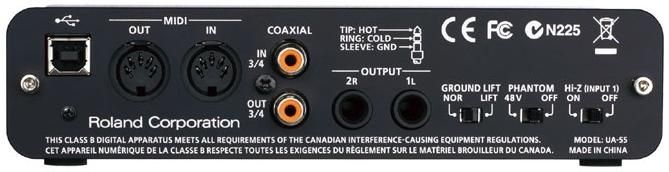 Roland UA-55 Quad-Capture Interface - High-Quality Audio Recording