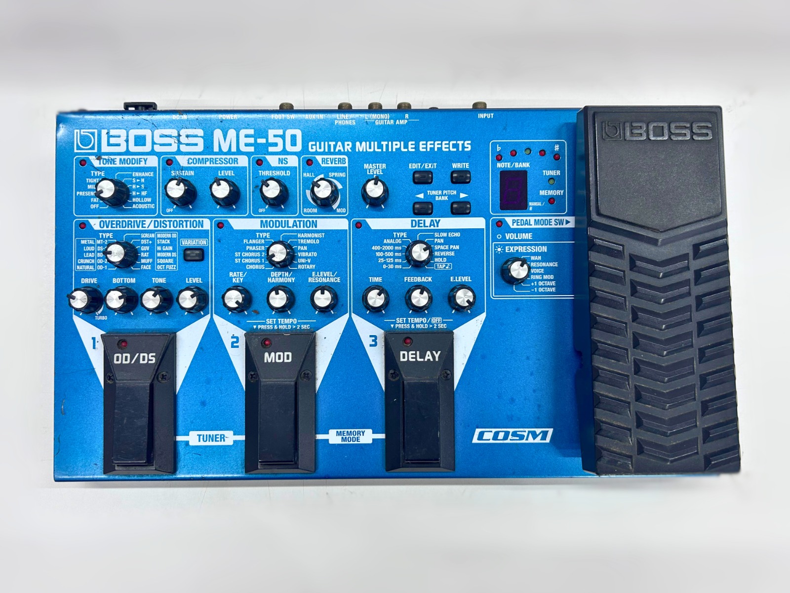 BOSS ME—50 Pedaleira Boss ME-50 Guitar Multiple Effects - Azul - Usado