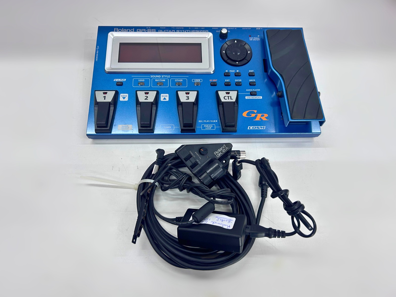 Roland GR-55 com Captador GK - Azul - Usado | Efeitos Avançados e