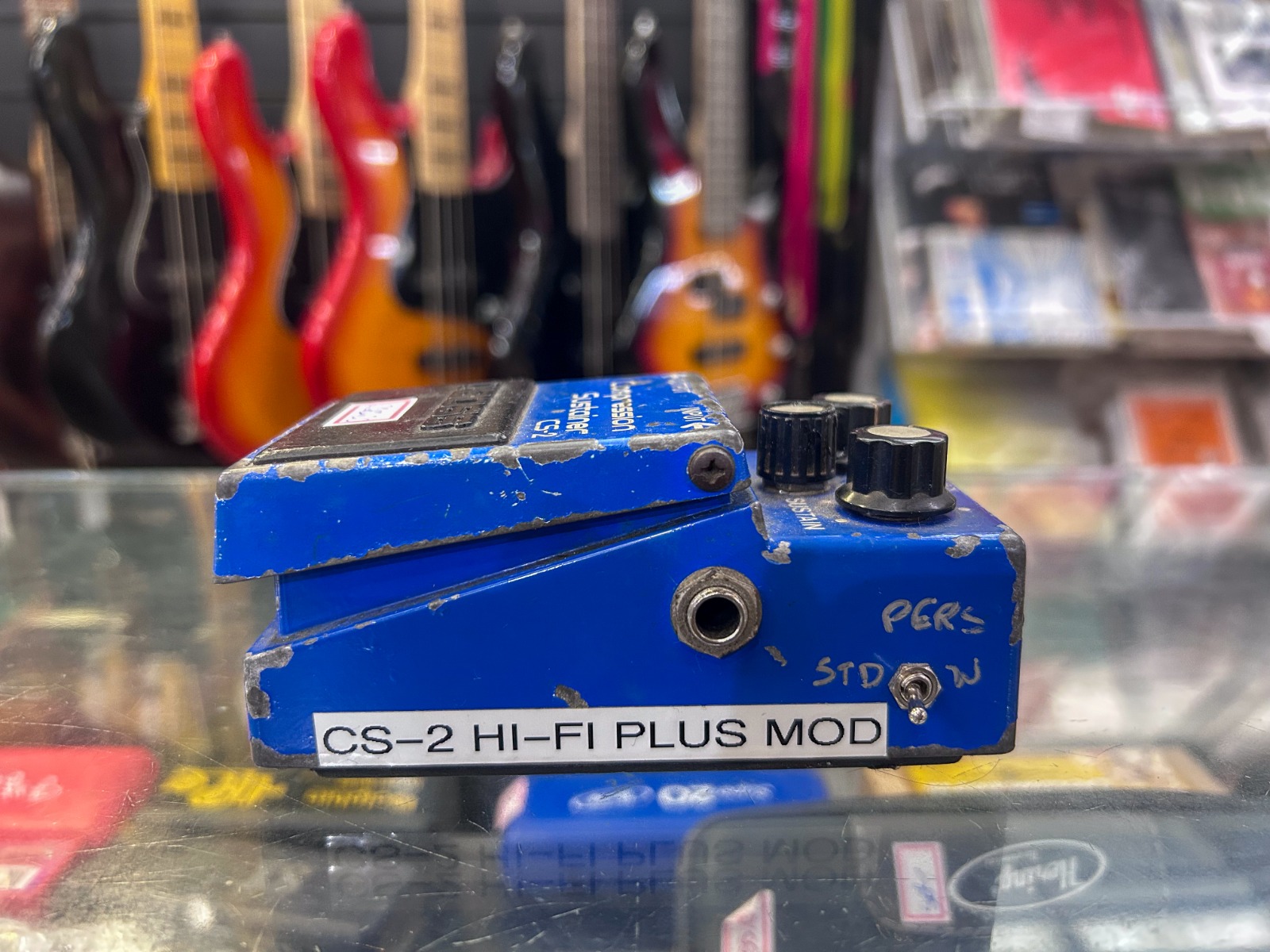 Pedal Compressor CS-2 Boss Azul Usado - Sustain Profissional para