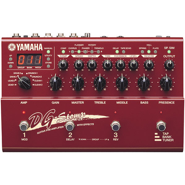 YAMAHA DG Stomp ギタープリアンプ 本体 Yamaha DG Stomp - Pré Amplificador de Alta Qualidade