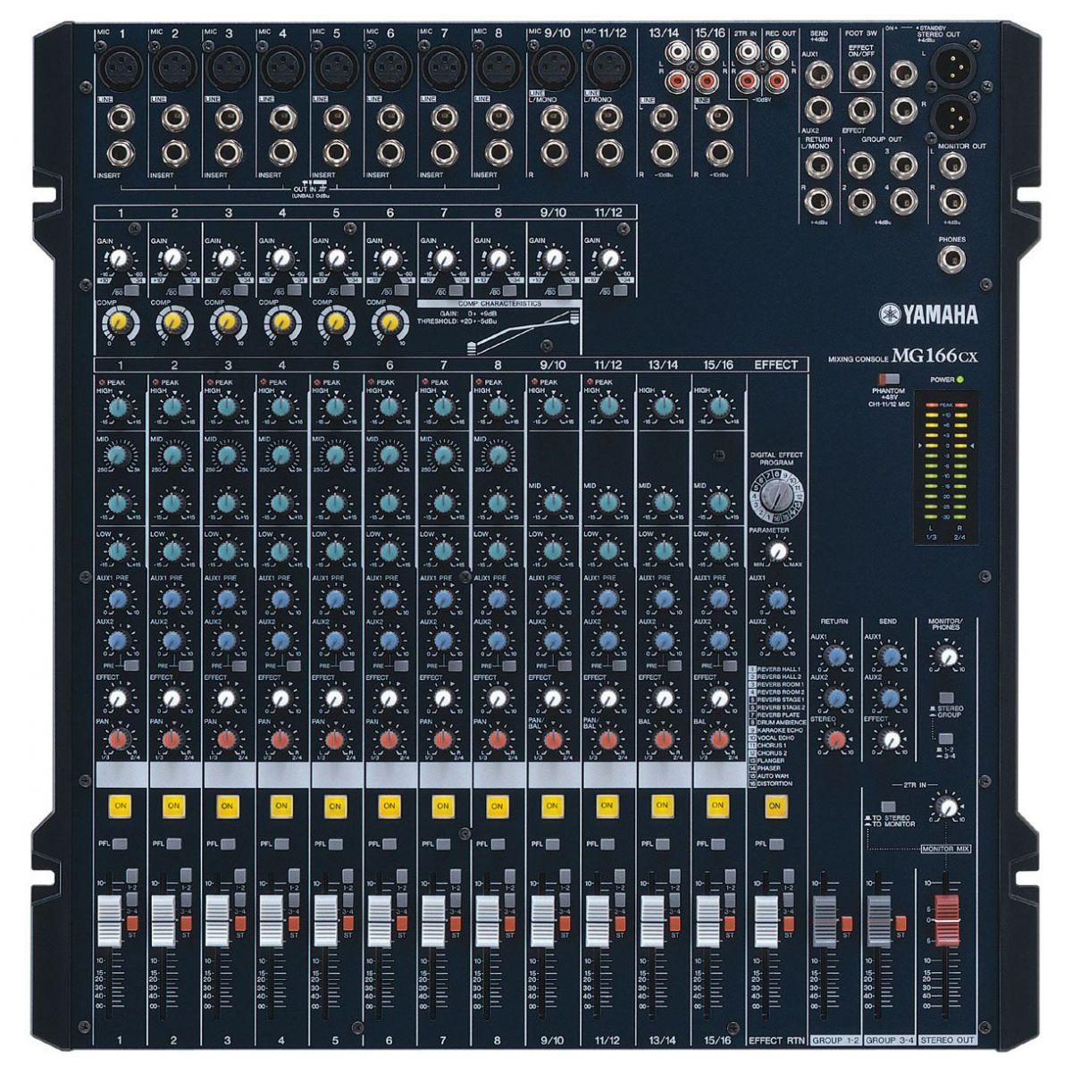 Yamaha MG166C アナログミキサー 16チャンネル Yamaha MG166CX Mixer - High-Quality Audio Mixing Solution